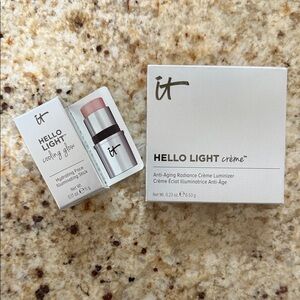 IT Cosmetics Hello Light crème and cooling glow stick- new in box- discontinued